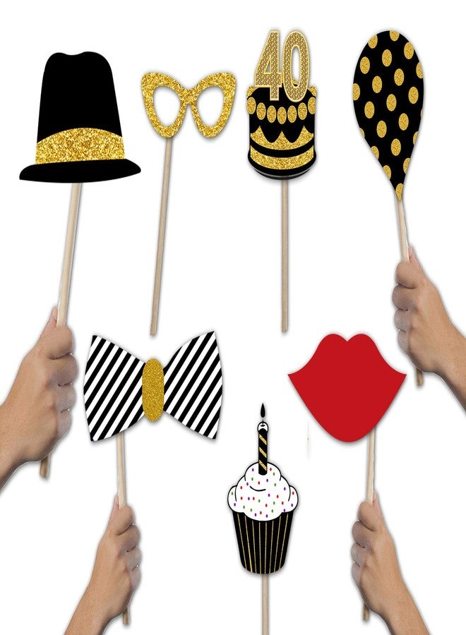 Theme My Party 40th Birthday Decoration for Men/Women 40th Party Supplies (Props - Pack of 20) - Image 2